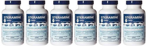 Steramine Quaternary Sanitizing Tablets, Case of 6-Makes 900 gallons of solution