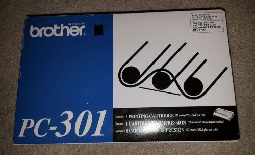 Brother PC-301 Printing Cartridge X1 New in Package, Original OEM, Fax Ribbon