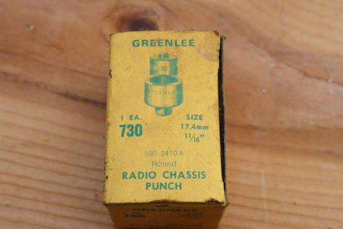 Greenlee Radio Chassis Punch 730  11/16&#034; Round