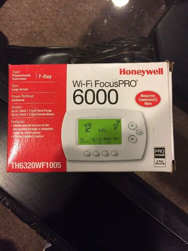 Honeywell wifi focuspro 6000 3h/2c thermostat - th6320wf1005 for sale