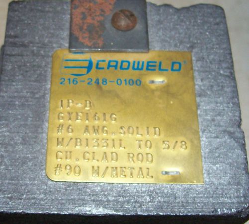Cadweld Erico Mold with Handles