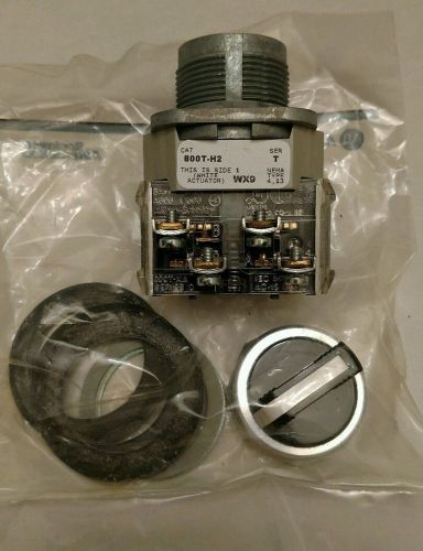 Allen bradley 800t-h2a 2 position selector switch maintained series t nib for sale
