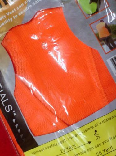 NEW Tool ESSENTIALS Flourescent Orange Mesh Safety Vest 28979 (643117289793)