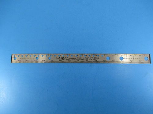 Vintage 16&#034; metal printers printing typesetters ruler uarco inc business vs3 for sale