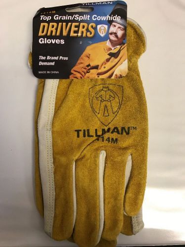 Tillman 1414m drivers gloves medium split cowhide for sale