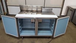Delfield 4048 4 Pan Prep Table Refrigerator