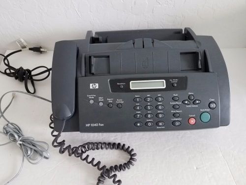 Hp 1040 Inkjet Fax Machine W/built-in Telephone Handset Print Scan &amp; Send Faxes