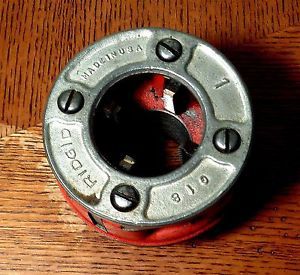 RIDGID Pipe Threader Die Head 1&#034; Made In USA Used