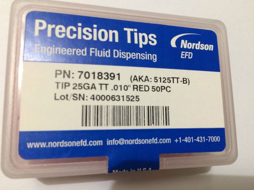 Nordson EFD Precision Fluid Dispensing Tip AKA: 5125TT-B P/N 7018391 Box of 50