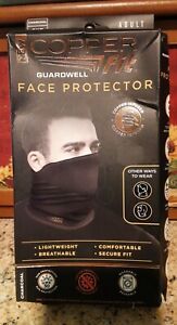 Copper Fit Guardwell Face Protector Mask Gaiter Adult Charcoal/Black New Read