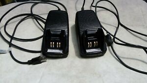 Lot of 2 Motorola Kit NTN7209A Model AA16740 Rapid Battery Charger Two-Way Radio