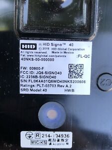 HiD Signo 40 Smart Card access control Readers 40NKS-00-000000