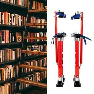 Adjustable 24 to 40 inch Aluminum Alloy Stilt Telescopic Foot Stand Red