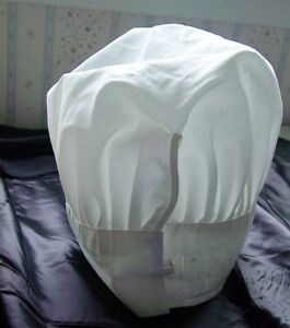 White Adjustable Chef Cooking High Hat Restaurant,Baker Food Service -USA