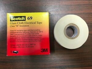  NEW 1pc 3M Scotch 69 Glass Cloth Electrical Tape Class H 180