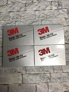 Brand New (4) Blank Tapes 3M 8mm-D8-112 Data Tape Tape Recording Recorder