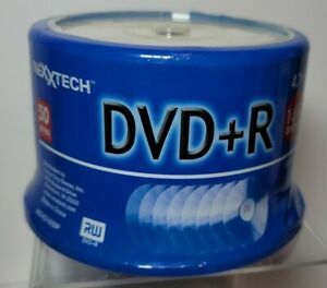 NEXXTECH DVD+R Recordable Discs 16x Speed 120 Mins 4.7 Gb 50 Disc Spindle