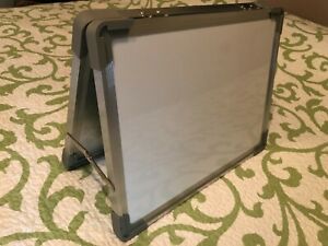 Small Dry Erase White Board – Magnetic Desktop Foldable Whiteboard Easel 16&#034;x12&#034;