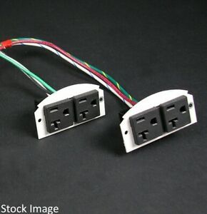 NEW Wiremold Legrand 68REC Evolution Poke-Through Duplex Receptacle (Ivory)