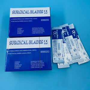 200PCS Surgical Scalpel Blades Dental Medical Instruments 11# Size Carbon Steel