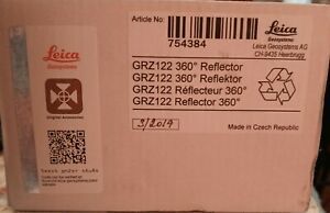 Leica GRZ122 360 Prism 2mm accurate new in box original Leica