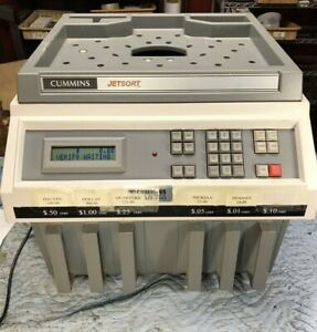 Cummins jetsort 2000 coin sorter/counter&amp;printer tested .01 .05 .10 .25 .50 1.00
