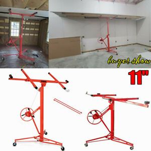 Drywall Lift Panel 11&#039; Jack Lifter Jack Rolling Caster Wheels Construction Tools