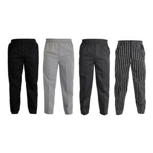 Chef Baggy Pants for Men / Women Cooking with Pockets and Elastic Waist, 4