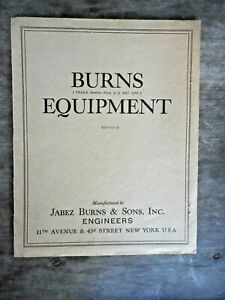 Burns &amp; Sons Commercial Coffee Roasting Grinding Blending 1934 Bulletin Catalog