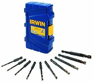 Irwin 1881324 1-Piece Corrosion Resistance Impt Drill Bit Set,10Pieces,9/64-3/8&#034;