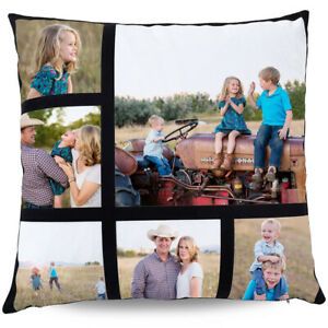 US Stock 10pcs Sublimation Short Plush 6 Photo Panel Pillow 15.75&#034; x 15.75&#034;