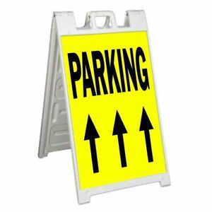 PARKING UP ARROW Signicade 24x36 Aframe Sidewalk Sign Banner Decal DIRECTIONS