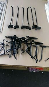 SLATWALL HOOKS- **MISC SIZES** USED**BLACK 2&#034; - 8&#034; 