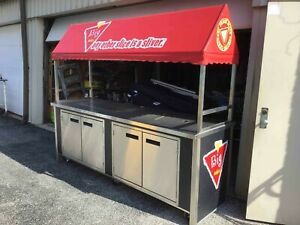 Concession Food Vending Stand Kiosk Vendor Cart Rolling Pizza Hot Dog Business