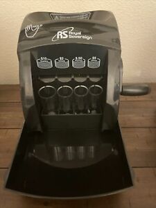 Royal Sovereign QS-1 Manual Hand Crank 1 Row Coin Sorter