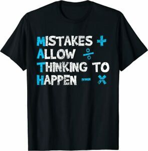 NEW LIMITED Vintage Math Teacher Funny Saying Gift T Shirt S-2XL