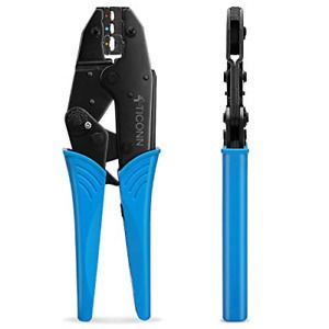 TICONN Crimping Tool for Heat Shrink Connectors - Ratcheting Wire Crimper - - -
