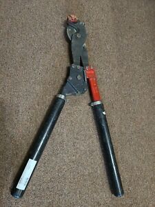NEW HK Porter 8690FH Ratchet Type Hard Cable Cutter Soft Rods &amp; Bolts