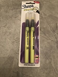 Sharpie Highlighters 2/Pkg-Yellow, Clear View