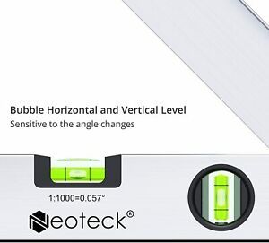 Neoteck Aluminum Digital Angle Finder Protractor 225° 16 inch Backlit LCD Digita