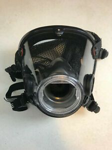 Scott AV-2000 Full Face Mask Assembly Head Harness Size Large Black used
