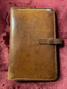 Vintage COACH 6-ring “British Tan” 5x 7.5 Leather Organizer Authentically Worn