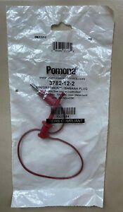 POMONA 3782-12-2 12&#034; PATCH CORD BANANA PLUG RED