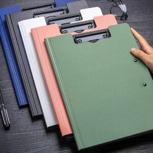 A4File Folder ClipboardWriting Pad Clip Board Clips Test Paper StorageOrganizer-