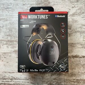 3M WorkTunes Connect Hearing Protection Headphones Noise Cancellation Bluetooth
