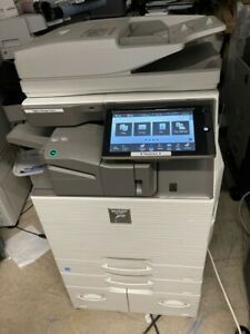 Sharp MX4070 Hardly Used with Finisher and Fax. Lot of 3 ,Low Page count