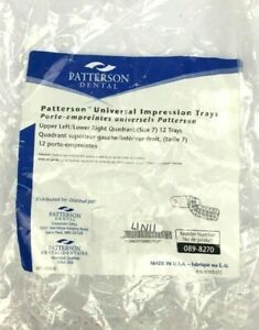 Patterson Dental Universal Upper Left Lower Right Impression 12 Trays - 2 Pack
