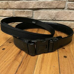 BIANCHI Accumold Elite Duty Belt Basketweave 7950 / 34&#034;-40&#034; with Inner Belt! Set