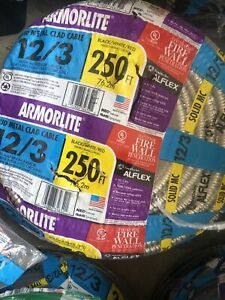 Southwire Armorlite Cable 12/3 x 250 ft. Solid CU MC (Metal Clad)