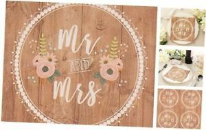 Mr. and Mrs. Paper Napkins for Weddings, (6.5 x 6.5 In, 150 Pack)
